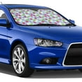 thumbnail image 4 of Haiem Strawberry And Flowers Car Windshield Sun Shade - Blocks UV Rays Sun Visor Protector, Sunshade to Keep Your Vehicle Cool, Universal Fit SUV Van Sedan-Small, 4 of 7