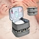 thumbnail image 4 of Organizador de bolsa de almacenamiento de uñas Desmontable 30 Caja de almacenamiento con forro de rejilla Neceser Gris Zulema Estuche de transporte de esmalte de uñas, 4 of 8