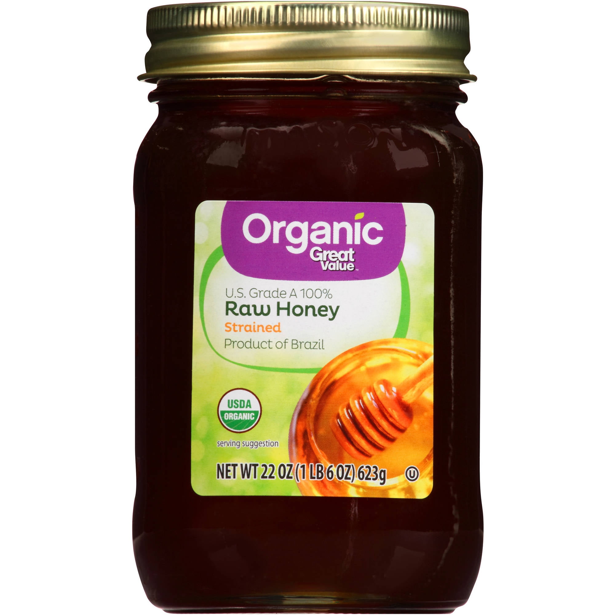 Great Value Organic Raw Honey, 22 oz by Wal-Mart Stores, Inc.