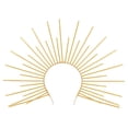 thumbnail image 1 of Tocado de corona con pinchos de color sol para Halloween, cosplay, diosa, diadema con pinchos para carnaval, fiesta rave, accesorio para el cabello, 1 of 7