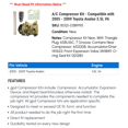 thumbnail image 2 of A/C Compressor Kit - Compatible with 2005 - 2009 Toyota Avalon 3.5L V6 2006 2007 2008, 2 of 2