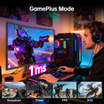 thumbnail image 5 of KTC 32 Inch Curved Gaming Monitor, 2K 180Hz Computer Monitor, Up to 185Hz, QHD 1500R PC Monitor 1ms with Adaptive Sync, DisplayPort/HDMI/USB, VESA Wall Mount, Tilt Adjustable, H32S5, 5 of 9