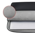 thumbnail image 4 of LNGOOR Housse de Protection pour Ordinateur Portable 11-11.6 Pouces Étui de Transport Doux avec Fermeture Éclair Compatible avec MacBook Air 11.6 Pouces pour Notebook 11 Pouces Tablette Ultrabook Chromebook (Noir), 4 of 7