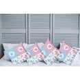 thumbnail image 2 of Ambesonne Animal Throw Pillow Cover 4 Pack, Girl Boy, 18", Pale Pink Blue, 2 of 7