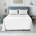 thumbnail image 2 of Lux Decor Collection Bed Sheets - 4 Piece Queen Size Sheets, Brushed Microfiber 16" Deep Pocket Bedding Sheets & Pillowcases - White, 2 of 6
