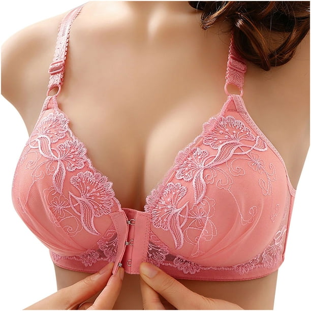 zanvin Womens Bras no Underwire Full Support,Women's Thin Large Size  Breathable Gathered Underwear Women's Non-steel Bra Daily Bra 