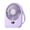 Purple, variant on Tibvox Space Saving Desk Fan USB Rechargeable 1200mAh Battery LED Light 5 Speed Quiet Motor Adjustable Cooling Fan Device