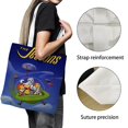 thumbnail image 3 of The Jetsons Bolso de tela con estampado de lienzo para mujer, bolsa de compras reutilizable y estética, con cremallera interior, regalo para mujer, 35 × 40 cm., 3 of 6