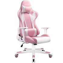 Homall Gaming Chair office Chair with Headrest & Lumbar Support, Pink