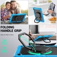 thumbnail image 3 of for Samsung Galaxy Tab A11+/A11 Plus Case 11 inch, 360 Rotating Shockproof Cover with Stand, Handle, Shoulder Strap (2025, SM-X210/X216/X218), Sky Blue, 3 of 7
