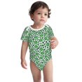 thumbnail image 3 of Daiia Leopard print St. Patrick's Day Printed Unisex-Baby Short Sleeve Onesies Bodysuits Baby Climbing Clothes Soft and Comfortable Romper with Expandable Shoulder Design-12 Months, 3 of 8
