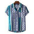 thumbnail image 2 of Viikei Mens T-shirts Under $10 Clearance Short Sleeve Shirts Hawaiian Beach Printed Button down Summer Tops, 2 of 9