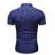 thumbnail image 4 of Camisa de manga corta con estampado floral de ajuste delgado para negocios con botones informales para hombres Pompotops  oipoqjl47828, 4 of 4