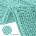 thumbnail image 7 of Subrtex Soft 1-piece Luxury Chenille Striped Bathroom Rug, Light Green, 24" x 60", X-Large, 7 of 7
