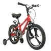 NEW Kids Bike with Training Wheels ， Kids Bicycle with Handbrake and Rear Brake Kickstand Child's Bike, 16 Inch, Red