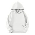 thumbnail image 4 of Cowsor Girls Casual Long Sleeve Hoodies Cute Oversized Fleece Pocket Sweatshirt Tops, 4 of 6