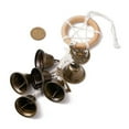 thumbnail image 3 of Iron Bells for Door Knob for Protection Wind Chimes Door Hanger Wood Ring with Star and Jute Cord for Home Decor Bronze 330mm, 3 of 4