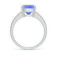 thumbnail image 2 of ANGARA Natural Cushion 2.6 ct Tanzanite Cocktail Ring with Diamonds in 14K White Gold for Women (Size-10x8mm) | December Birthstone, Anniversary, Jewelry Gift for Women | Natural Tanzanite Ring, 2 of 8
