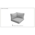 thumbnail image 2 of Covers for Low-Back Corner Chair Cushions 6 inches thick in Grey, 2 of 3