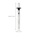thumbnail image 2 of FELTECHELECTR 1Pcs Metal Pocket Ruler Measuring Gauge for Sewing Supplies and DIY Craft Projects 6.68X0.47X0.39in, 2 of 8