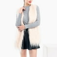 thumbnail image 3 of BLVB Women Trendy Warm Plush Vests Sleeveless Waistcoat Jacket Open Front Outwear for Spring Fall and Winter, 3 of 4