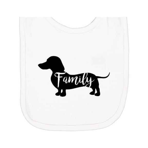 Inktastic Family Dog Short Haired Dachshund Newborn Bib