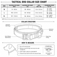 thumbnail image 4 of Tactical Dog Collar, Adjustable Military Training Nylon Dog Collar with Control Handle and Heavy Metal Buckle for Medium and Large Dogs, with Patches and Airtags Case, 4 of 9