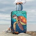 thumbnail image 6 of Picia Sea Turtle in Coral Luggage Protector Cover Thicken Suitcase Protector Cover Fit 18-32 Inch Luggage-X-Large, 6 of 9