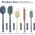 thumbnail image 2 of 5 Pieces Silicone Spatula Set, Food Grade Rubber Spatula, Upgrade Strong Handle with Ergonomic Grip, Heat Resistant Up to 600°F for Nonstick Cookware, Cooking, 2 of 4