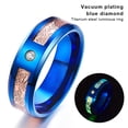thumbnail image 4 of Metal Ring Portable Stylish Fashionable Unisex Anti-rust Jewelry Electroplate Luminous Anti-corrosive Anti-rust Rings Birthday Gift Size 6, 4 of 7