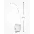 thumbnail image 5 of Lámpara de escritorio, lámpara de mesa LED regulable, luz nocturna para niños con interruptor táctil y portalápices, 24 LED, lámpara de noche recargable por USB para leer y estudiar., 5 of 5