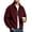 Wine, variant on Men's Corduroy Jacket Long Sleeve Fashion Stylish Jacket Outwear Warm Soft Full-Zip Sweatshirt Jacket for Office Daily Travel Outerwear Sweatshirts with Pockets