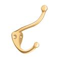 thumbnail image 2 of Deltana CAHH3CR003 3-1/4" Height Accessory, Coat and Hat Hook Lifetime Polished Brass, 2 of 2