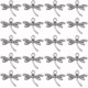 thumbnail image 1 of 1 caja con 100 dijes de libélula de plata a granel. Dije de libélula voladora, insecto, aleación tibetana, libélulas de resorte., 1 of 6