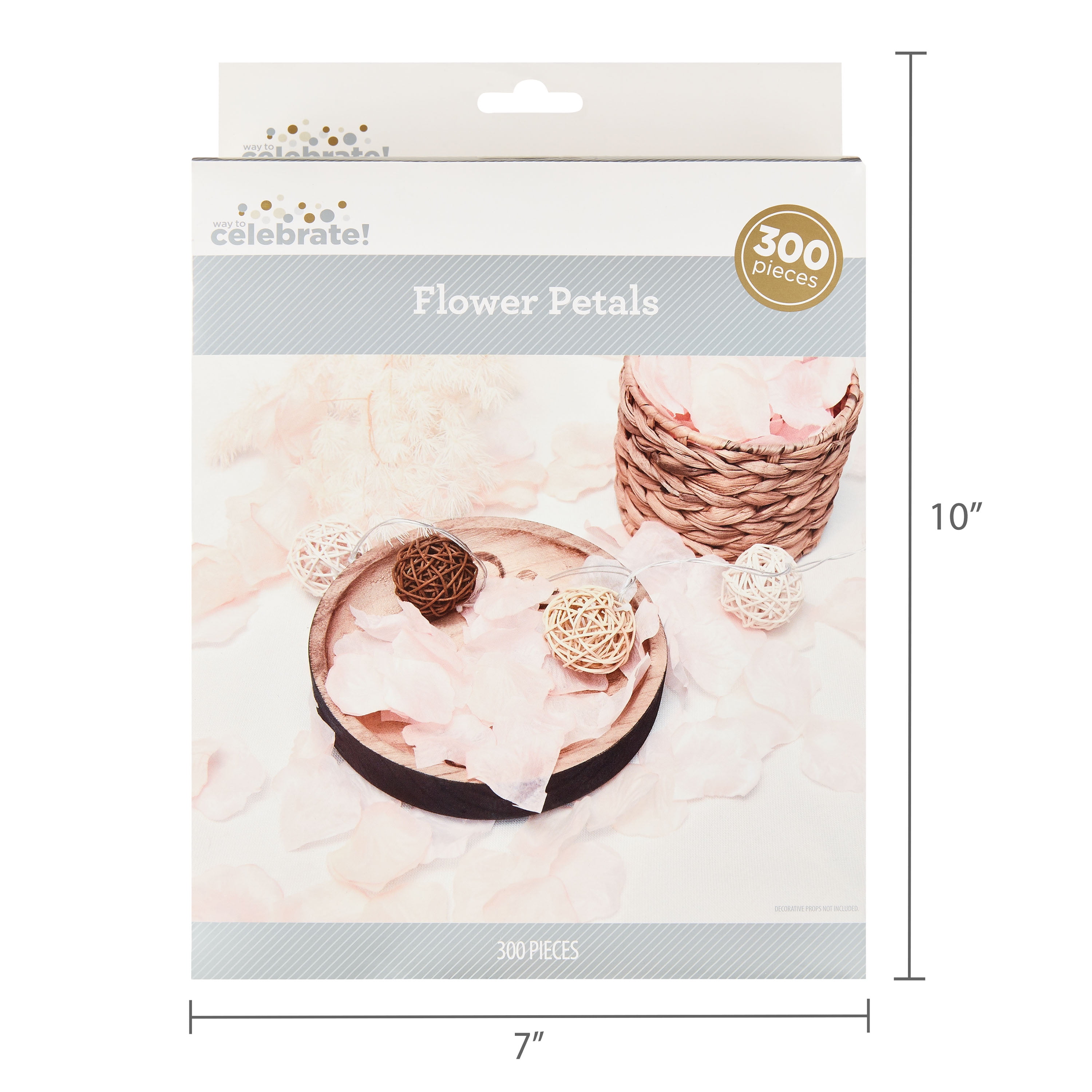Pink Artificial Flower Rose Petals, 300 Count, by Way To Celebrate