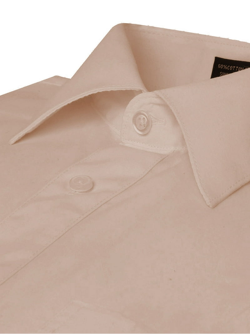 blush mens dress shirt VKWEAR Men's Classic Fit Long Sleeve Wrinkle Resistant Button Down Premium Dress Shirt (Blush,S), Size: Small, Pink