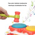 thumbnail image 3 of Juego de tambores para niños, juguetes de aprendizaje Montessori con pilas, sin BPA, 3 of 8