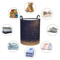 thumbnail image 6 of Laundry Basket, Gold Black Glitter Laundry Hamper Waterproof Laundry Bag Clothes Hamper Laundry Bin with Handles for Bedroom, Living Room, Kids Room, 6 of 6