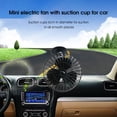 thumbnail image 4 of 4-Inch Car Fan Single Head Strong Wind Energy Saving Dashboard USB Air Cooling Fan for Car-Black, 4 of 8