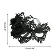 thumbnail image 2 of Unique Bargains 1 Pc Rose Phoenixs Party Mask Black Lace, 2 of 5