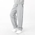 thumbnail image 3 of Akiihool Boy Pant Boys Outdoor Casual Pants for Kids Loose Street Hop Dance (Light Gray,6-7 Years), 3 of 6