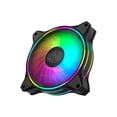 thumbnail image 4 of Cooler Master MasterFan MF120 Halo Duo-Ring Addressable RGB Lighting 120mm 3 Pack w/ 24 Independently-Controlled LEDS, Absorbing Rubber Pads, PWM Static Pressure for Computer Case & Liquid Radiator, 4 of 20
