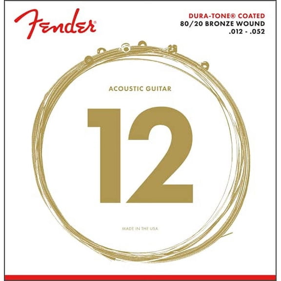 Fender Dura-Tone® 880L 80/20 Coated 12-52 Guitar Strings