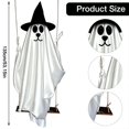 thumbnail image 3 of 53.15 Inch Halloween Swing Ghost Hanging Ornament,Ghost On Swing Figurine, Front Door Hanging Ghost, Large Swinging Ghost Outdoor Decor for Halloween Yard Porch Home Party Decorations, 3 of 7