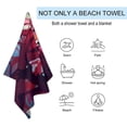 thumbnail image 5 of Alastor Hazbin Hotel Microfiber Beach Towel Soft Absorbent Quick-Dry Bath Towels 130x80cm for Kids And Adults for Bathroom Shower,Guests,Pool Swimming,Gym,Camp,Travel, 5 of 7