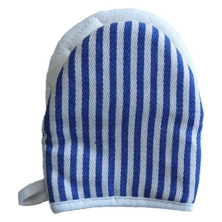 

Papaba Baking Glove 1Pc Wear-Resistant Stripe Pattern Excellent Stain-resistant Thickened Oven Mitt Baking Supplies
