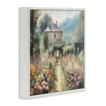 thumbnail image 4 of Stupell Industries Blooming Cottage Path Landscape Painting White Framed Art Print Wall Art, 17 x 17, 4 of 10