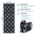 thumbnail image 2 of Blue Cartoon Unicorn Flower Pattern Hot Yoga Mat Towel Non Slip for Hot Yoga - Quick-Drying Yoga Mat Cover with 4 Corner Pockets with Travel Bag - Hot Yoga Towel Non Slip 74"x26", 2 of 6