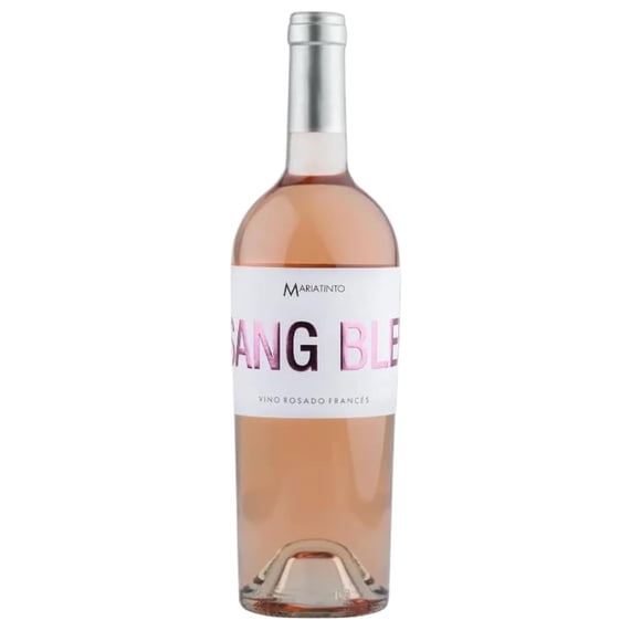 Mariatinto - Vino Rosado L&iacute;nea Sang Bleu, Francia - Uvas Grenache y Grenache Gris - vino sustentable y elaborado mediante pr&aacute;cticas org&aacute;nicas. Contenido: 1 botella de