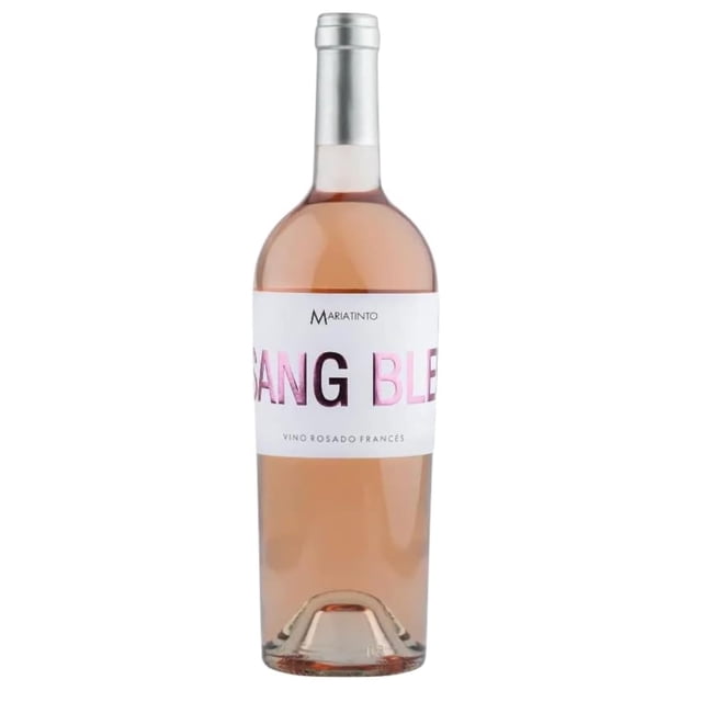 Mariatinto - Vino Rosado Línea Sang Bleu, Francia - Uvas Grenache y Grenache Gris - vino sustentable y elaborado mediante prácticas orgánicas. Contenido: 1 botella de
